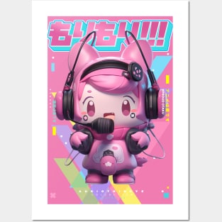 MC HAPPY - AUDIO THINGYS COLLECTION | Anime Manga Kawaii Chibi Musician Pop Art Design | PROUD OTAKU Posters and Art